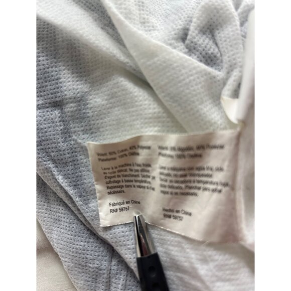 Striped Full-Size Bed Skirt 60% Cotton 40% Polyester Blue & White 92d - Picture 4 of 6